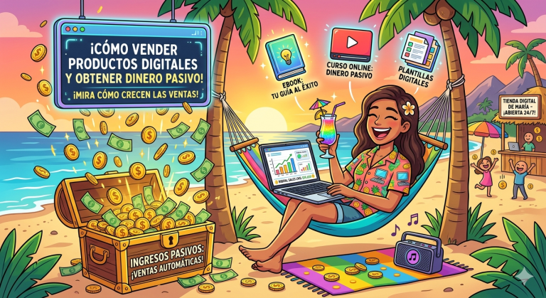 Cómo vender Productos digitales y obtener Dinero pasivo